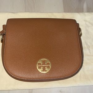 Tory Burch Everly leather flap saddle bag